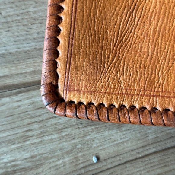 Vintage leather letter pouch - Picture 5 of 13